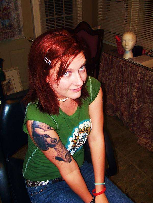 me and my resident evil sleeve tattoo