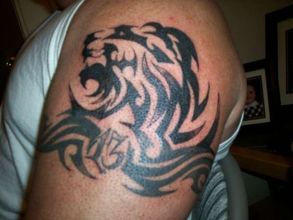 Lion Head tattoo