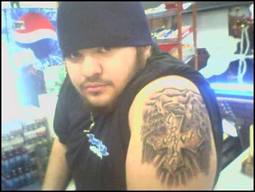 cross for my nana and grampa tattoo