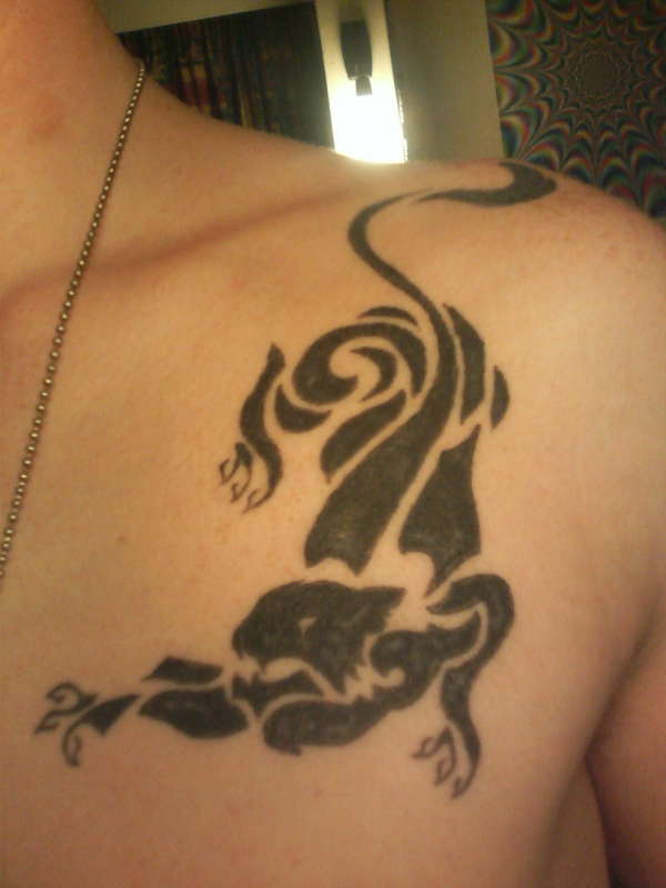 black panther tribal tattoo