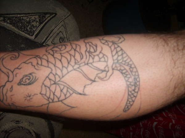 First Sitting Outline tattoo