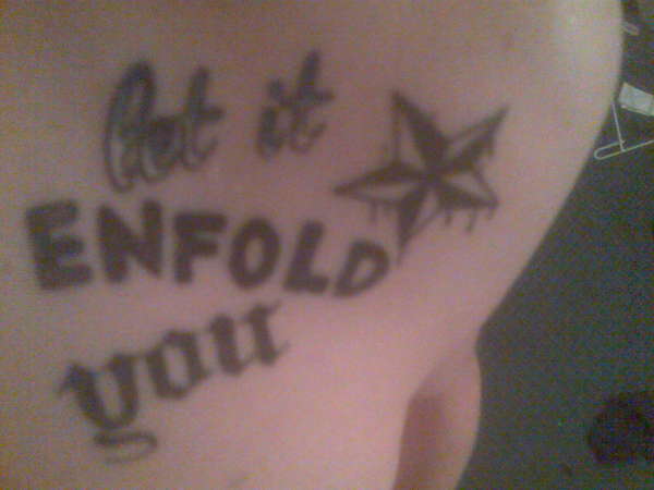 Senses Fail - Let it enfold you with nautical star tattoo
