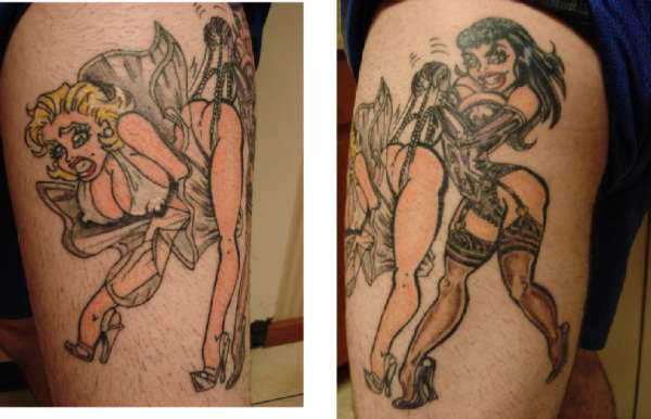 bettie and marylin by sonya tattoo