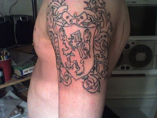 Family crest tattoo