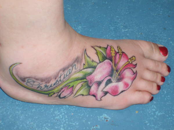 my lil flower tattoo