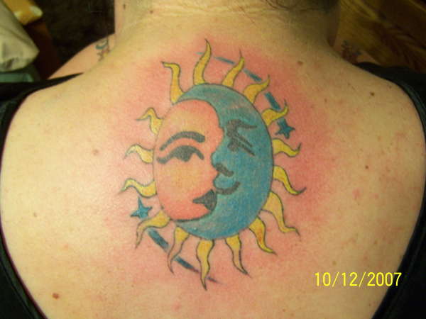 Sun Moon tattoo