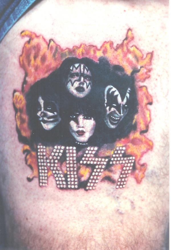 kiss album cover tattoo
