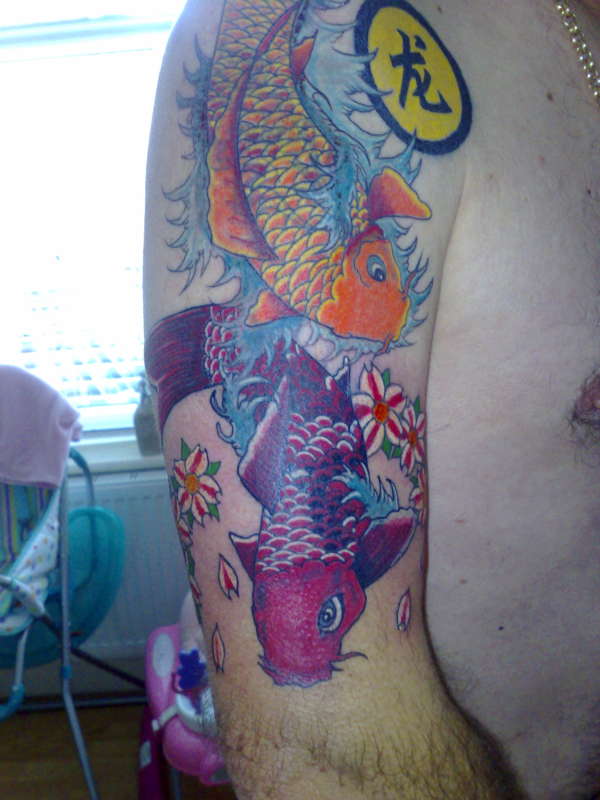 koi cover up tattoo
