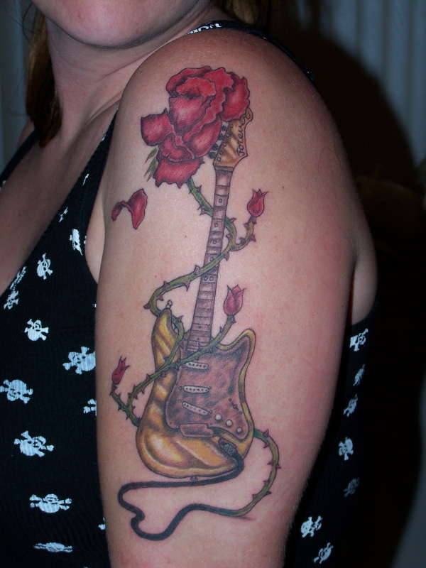 Dads Guitar tattoo