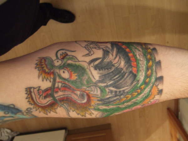 After 1st colour sitting tattoo