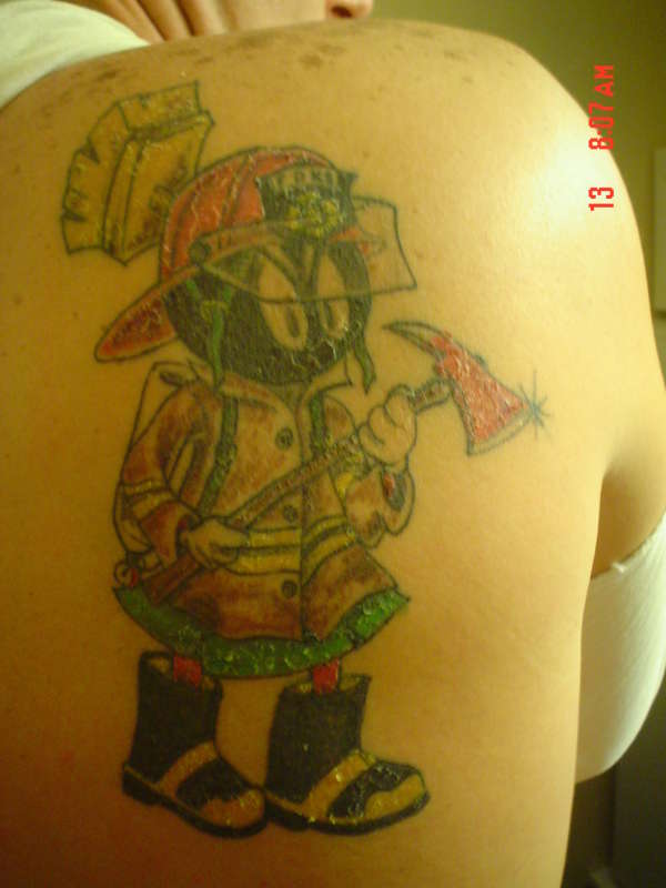 Marvin the Fireman tattoo