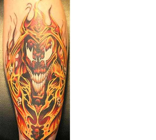 blazing jester tattoo