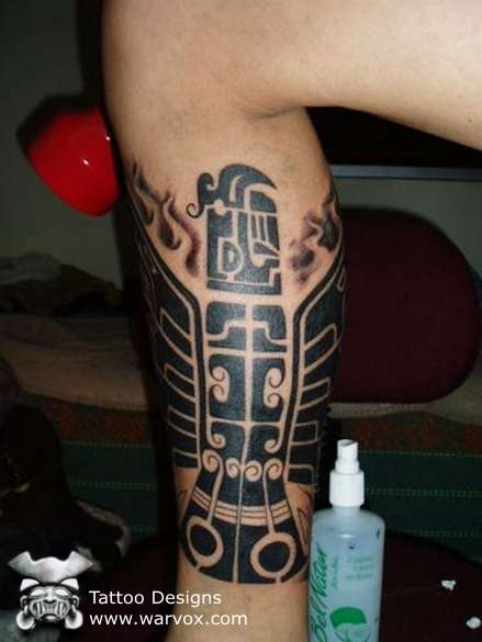 PreHispanic Tribal Eagle tattoo