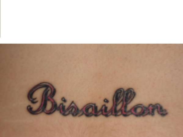 last name tattoo