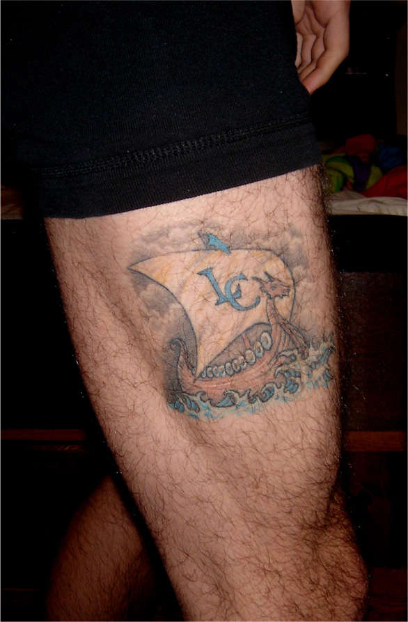 Viking Ship tattoo