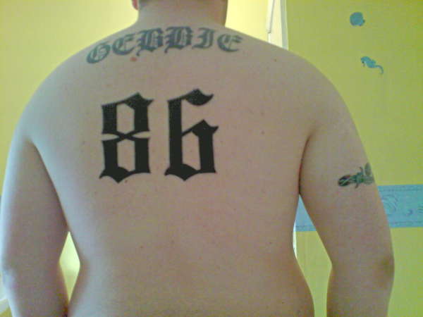 I was born in 86 tattoo