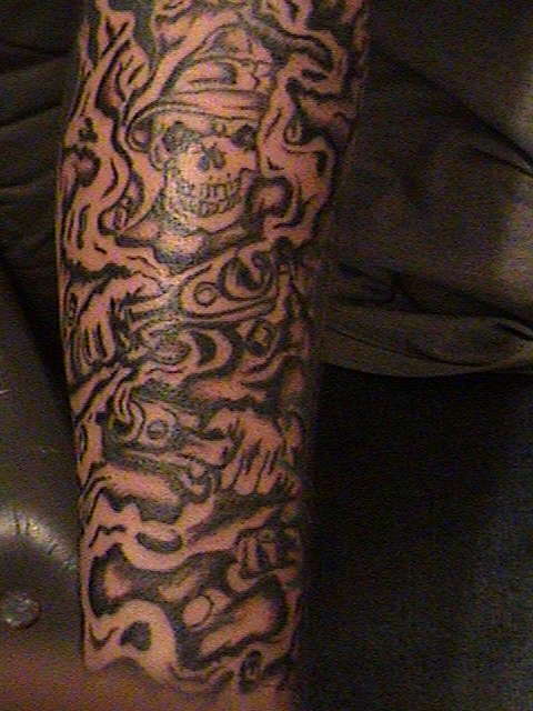 gangsterskelleton tattoo