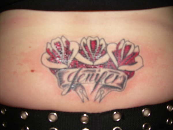 ROSES & LETTERS tattoo