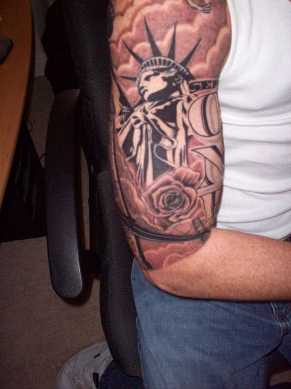 Half Sleeve - Liberty tattoo