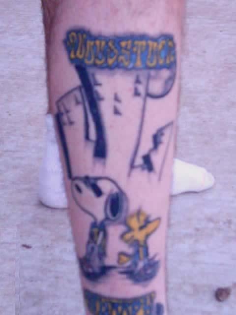 Snoopy And Woodstock Graffiti tattoo