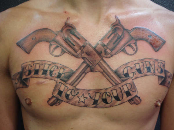 guns tattoo
