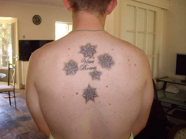 Brad's Southern Cross tattoo
