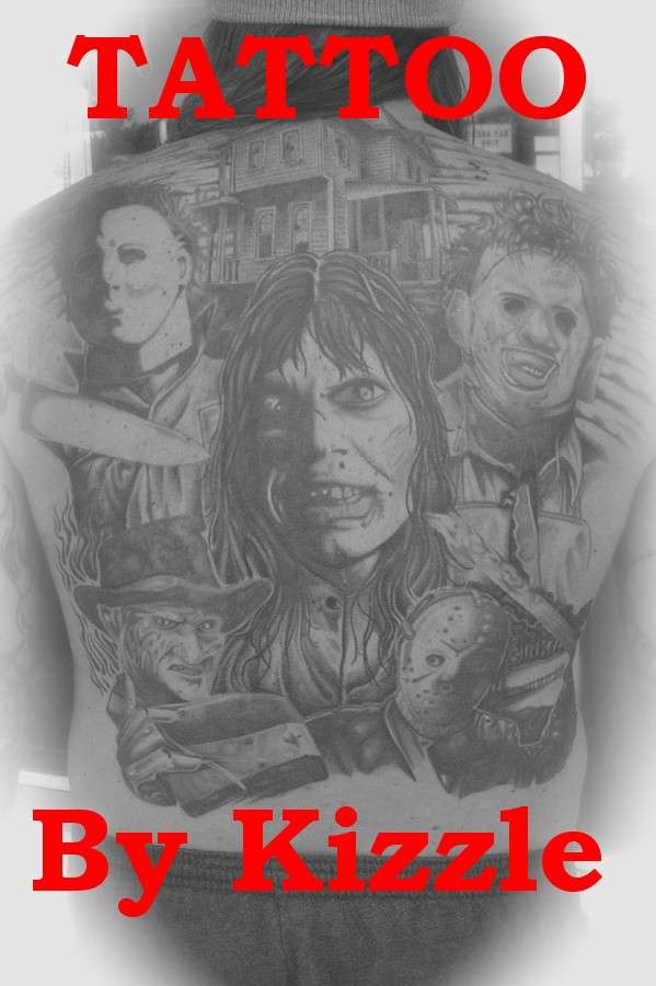 Horror Backpiece tattoo