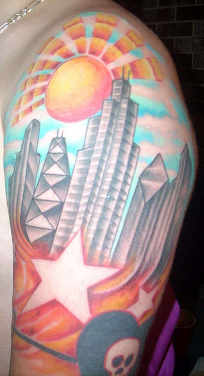 Chicago Skyline tattoo