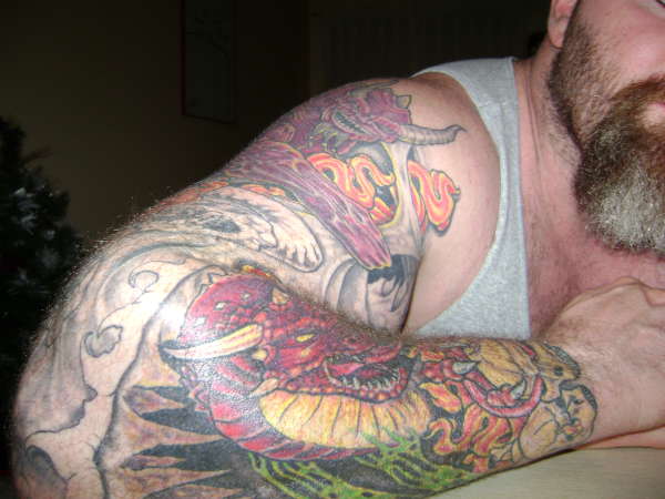 Dragons & Skulls tattoo