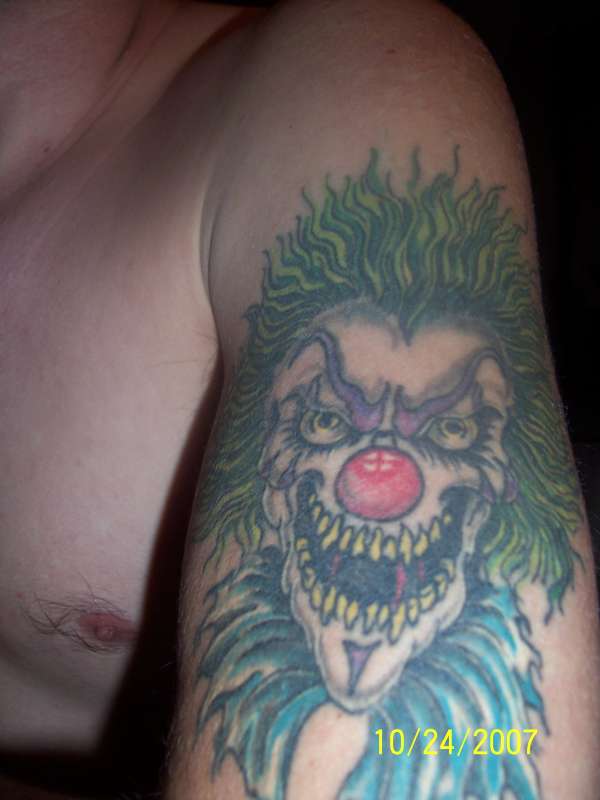 WICKED CLOWN COVER-UP tattoo
