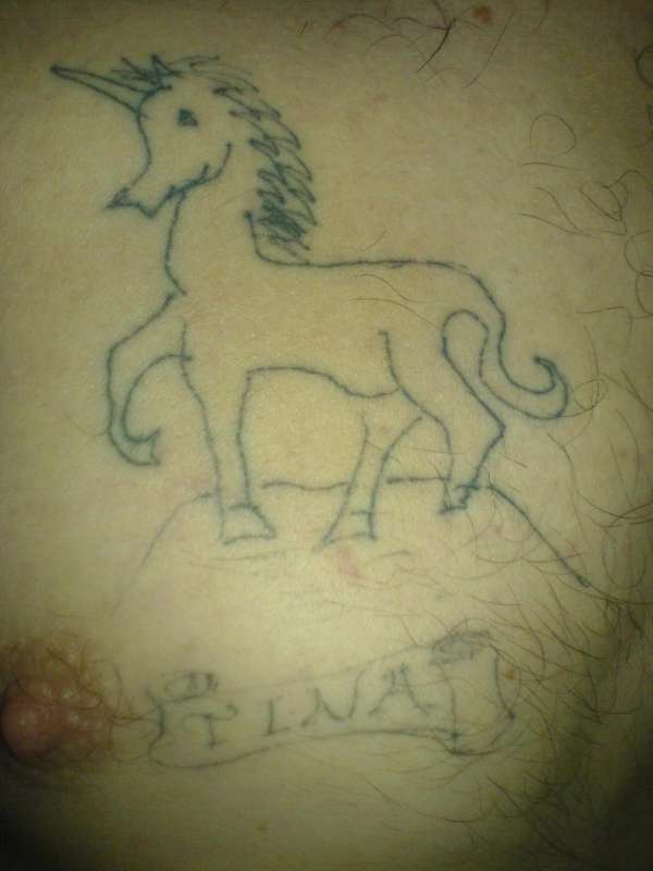 Unicorn (Tina) tattoo