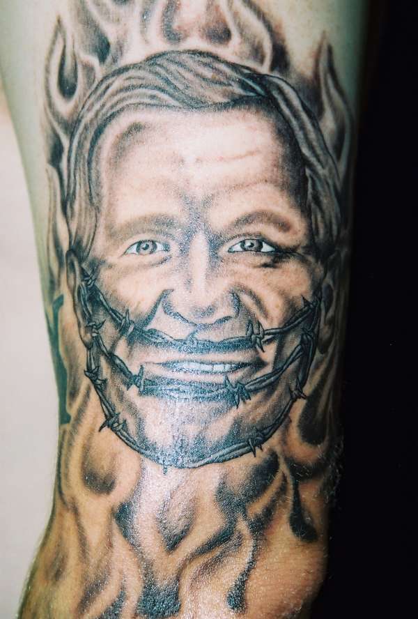 dead kennedy's re-do with bush tattoo