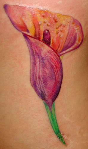 cala lily tattoo