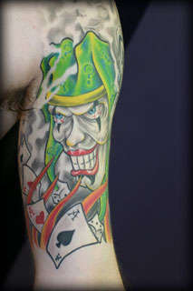 jester/cards tattoo