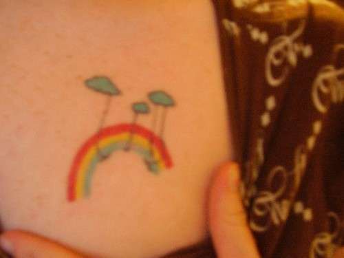 Rainbow tattoo