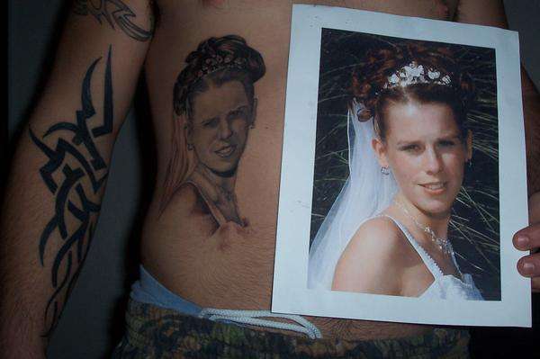 wedding pic tattoo