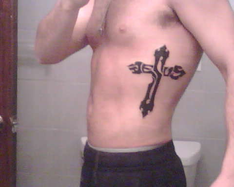 Jesus cross tattoo