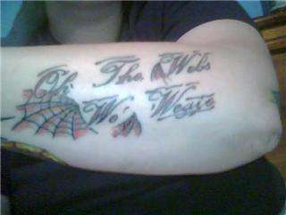 Oh the webs we weave tattoo