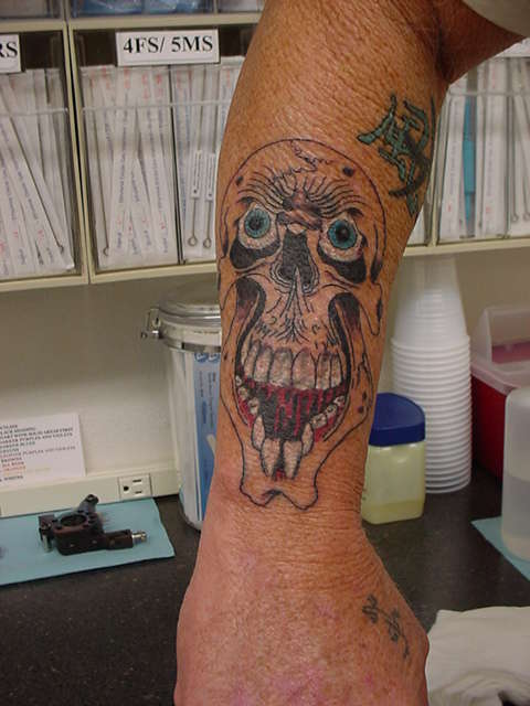 Skull tattoo