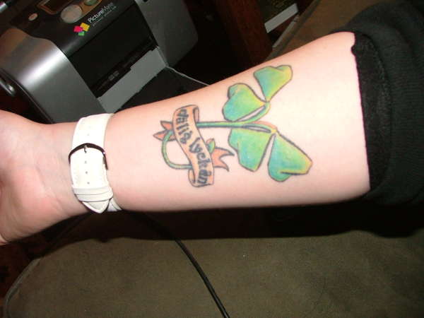 "bad luck" in sweish tattoo