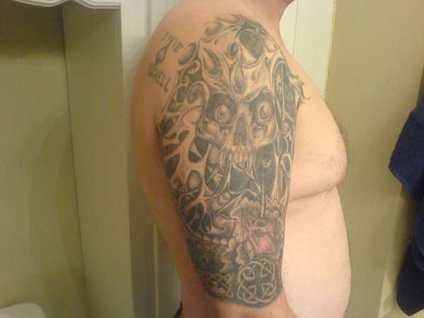 half sleave tattoo