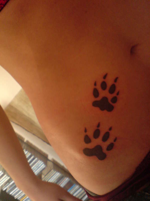 wolf tracks tattoo