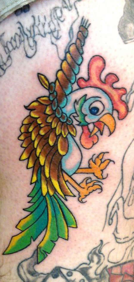 Cock Hung Below My Knee tattoo