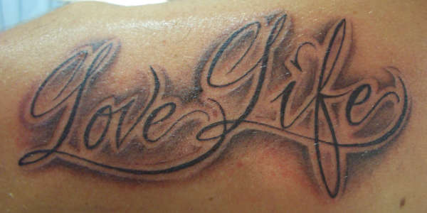 LOVE LIFE tattoo