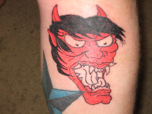 demon tattoo.