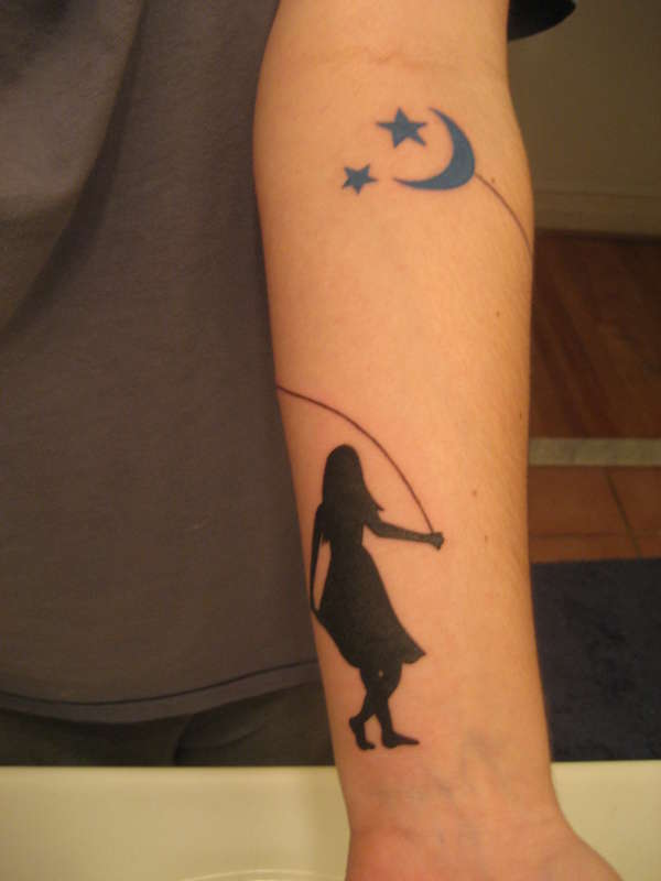 Kite and Girl tattoo
