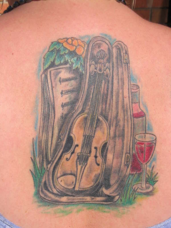 Violin tattoo