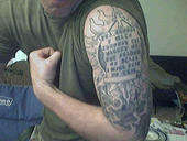 War torn tattoo