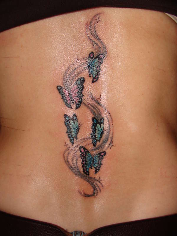 butterflies with pixie dust tattoo