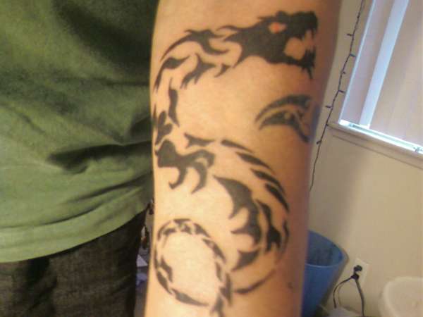 dragon for my dad tattoo